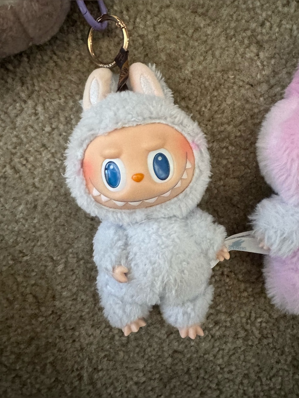 Plush Bunny Monster Pop Mart Labubu plush doll from the Big Into Energy series.